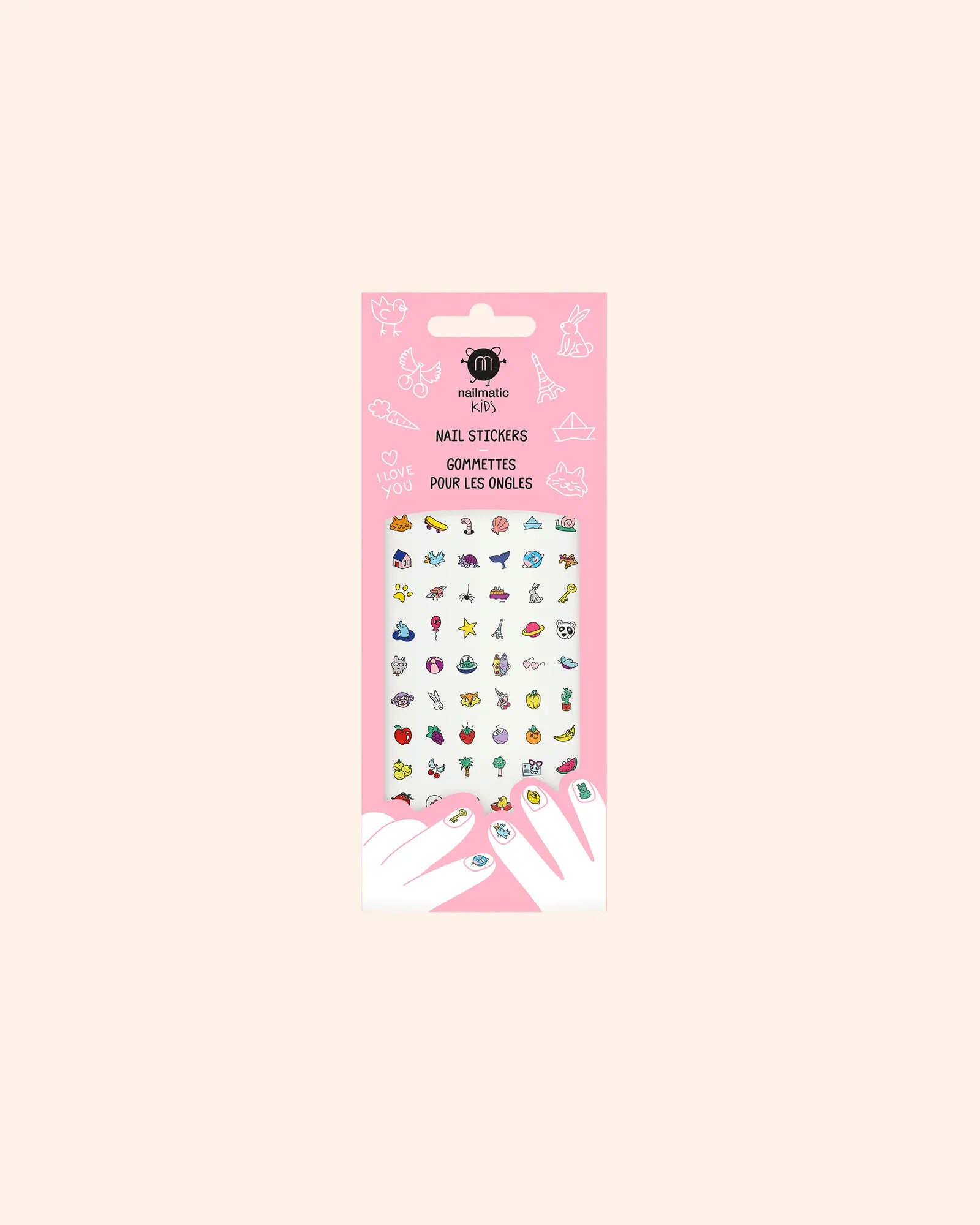 coffret de 2 vernis 24 stickers ongles enfant   pop   nailmatic 4