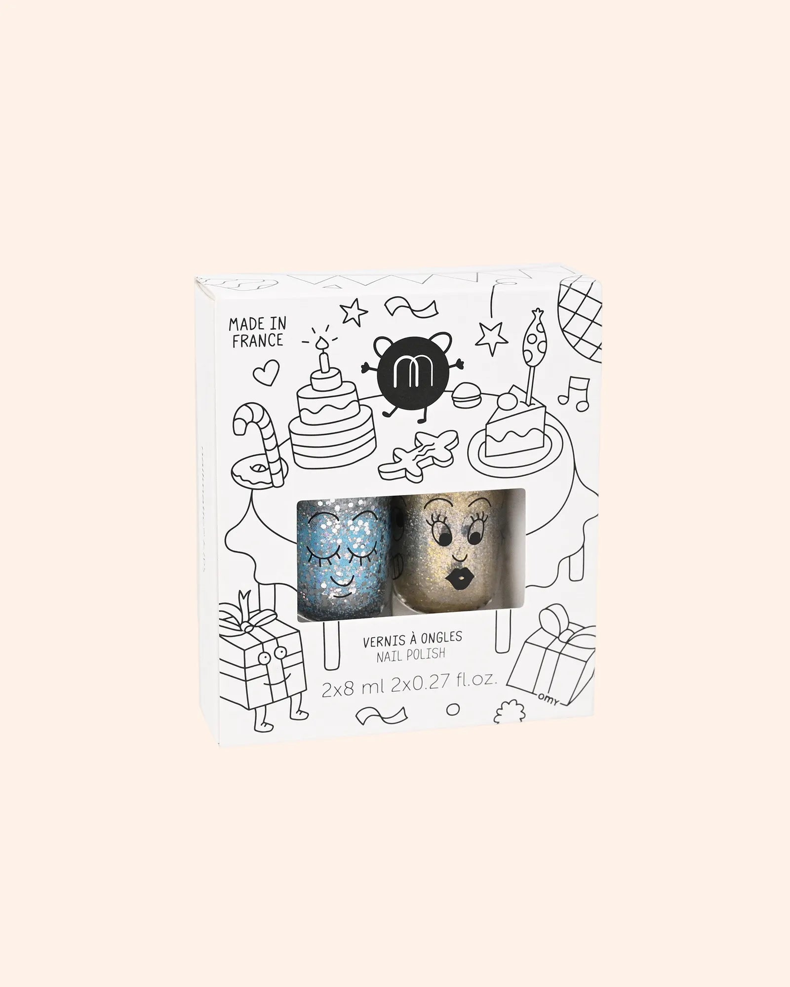coffret de 2 vernis enfant   boum luna et aurora   nailmatic 1