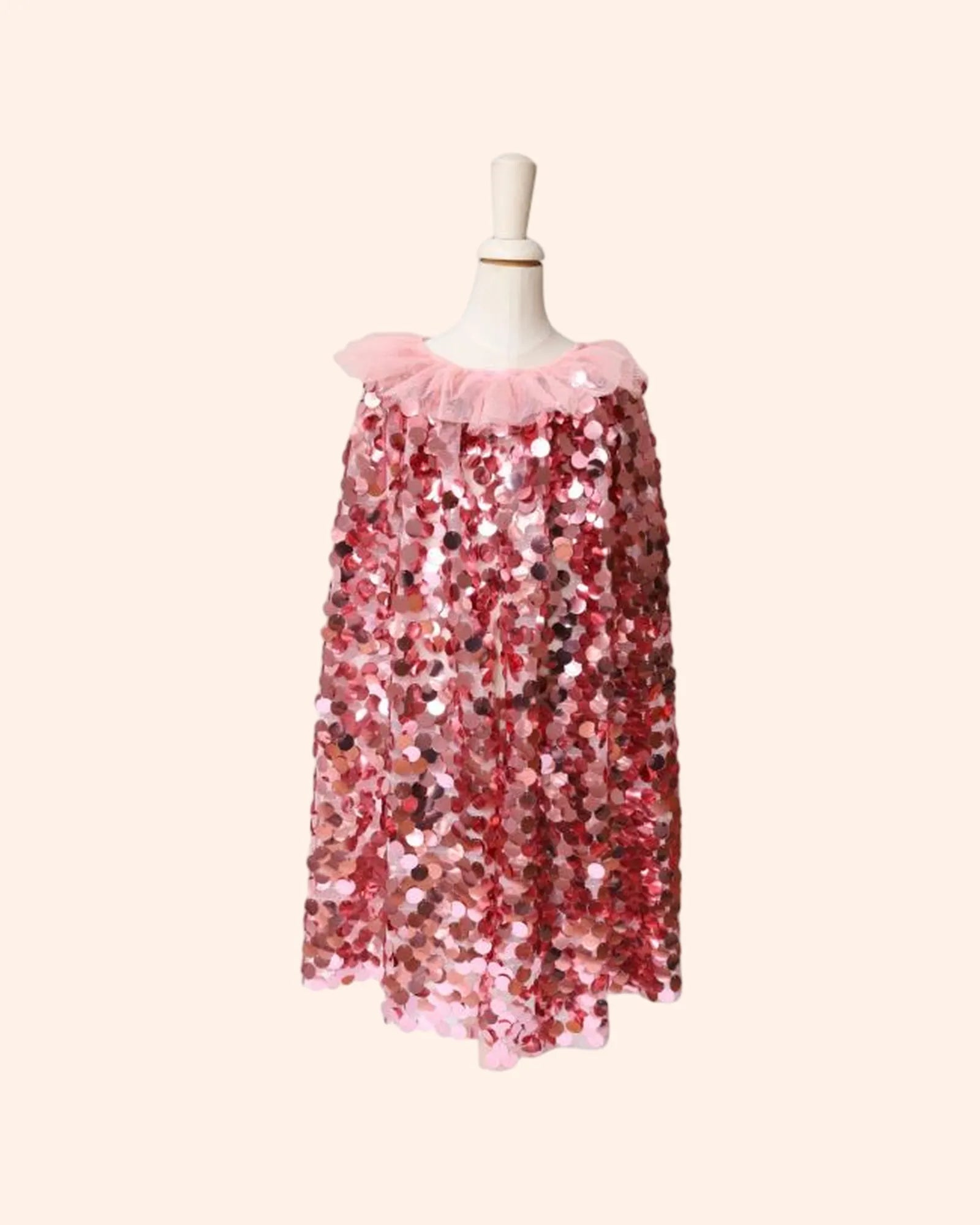 deguisement cape princesse sirene ecailles sequins roses   le petit souk 1