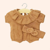dressing poupee made in france babies babies barboteuse a collerette eva et son 