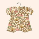 dressing poupee made in france babies body shorty en coton indienne rosee