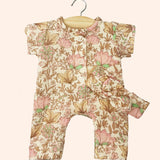 dressing poupee made in france babies combinaison lili avec headband indienne rosee