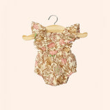 dressing poupee made in france gordis barboteuse retro lou en coton indienne rosee