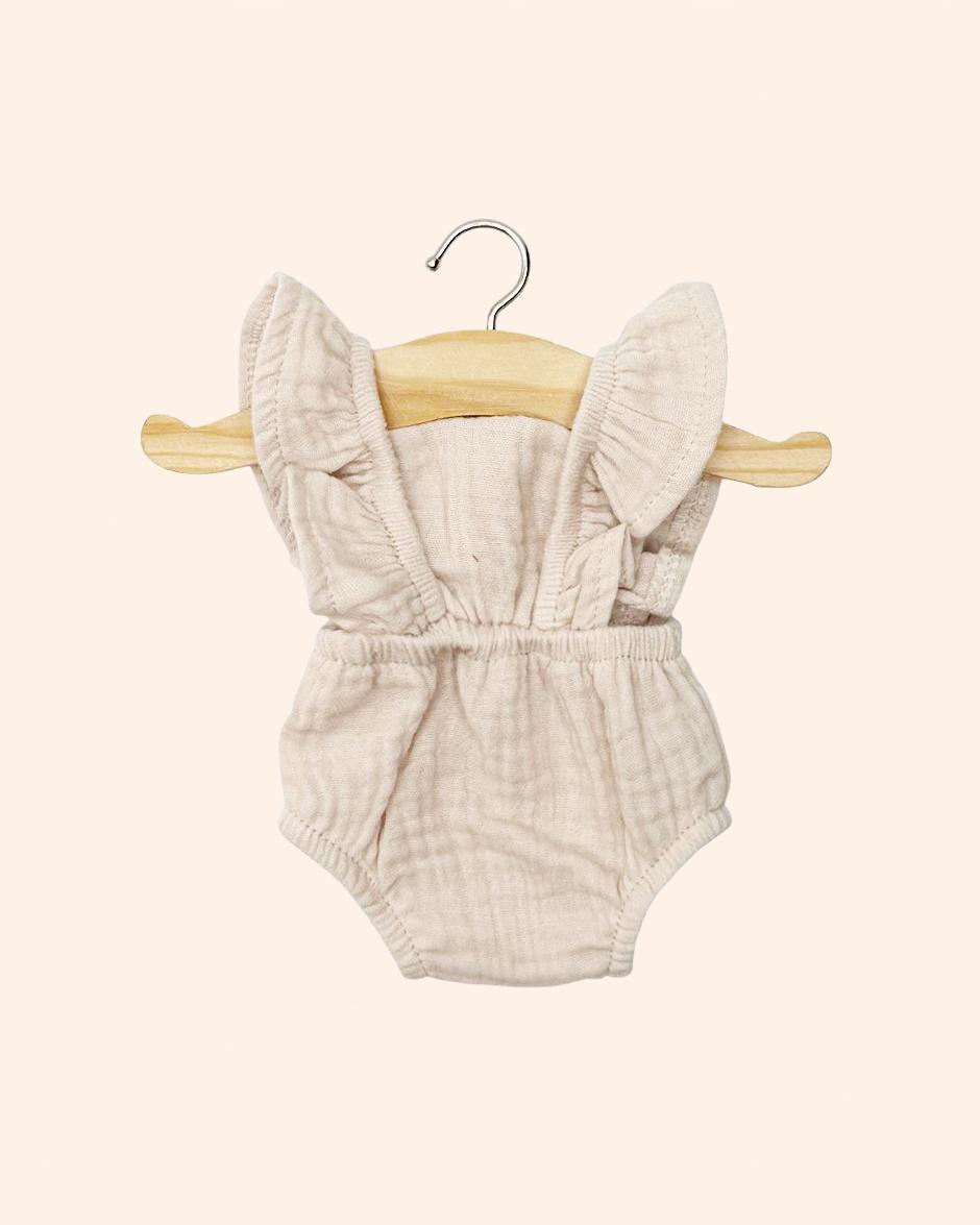 dressing poupee made in france gordis barboteuse retro lou en gaze de coton mastic