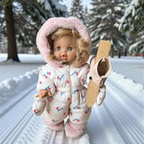 dressing poupee made in france gordis combinaison de ski gigi en coton im yours noel tout schuss ambiance