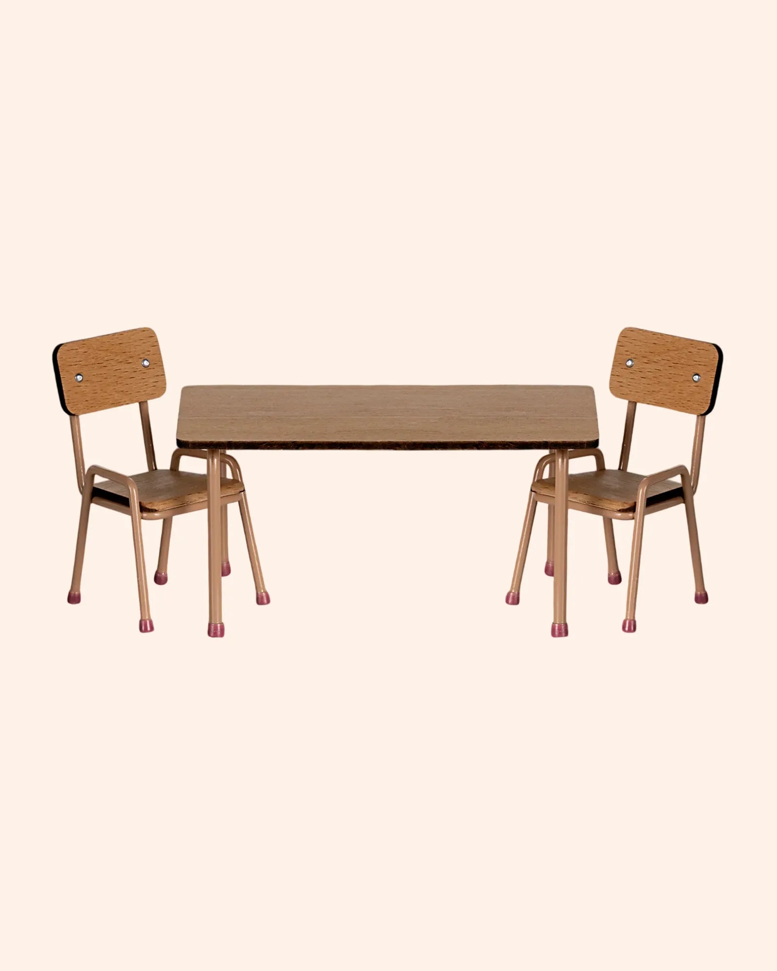 ensemble table et chaises souris   rose   maileg 1