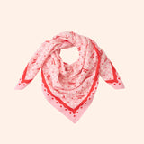 foulard amour fou rose rouge   100 cm   atelier wagram 1