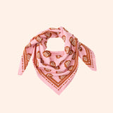 foulard lollilove rose marron   100 cm   atelier wagram 1