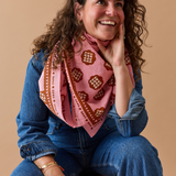 foulard lollilove rose marron   100 cm   atelier wagram 2