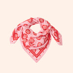 foulard lollilove rose rouge   100 cm   atelier wagram 1