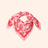 foulard lollilove rose rouge   100 cm   atelier wagram 1