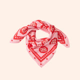 foulard lollilove rose rouge   55 cm   atelier wagram 1