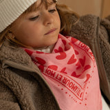 foulard rose rouge