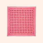 foulard rose rouge