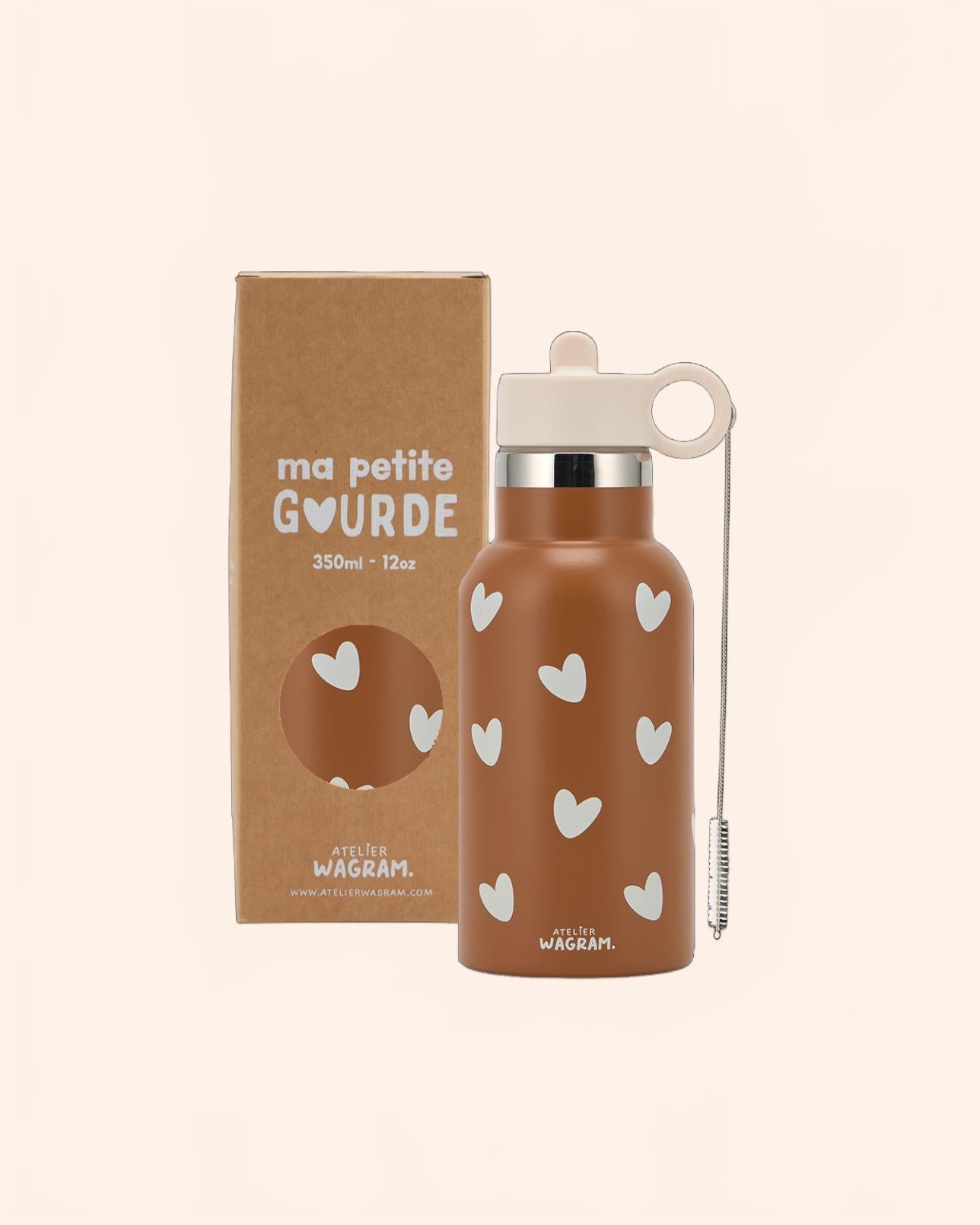 gourde acier inoxydable caramel