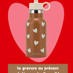 gourde acier inoxydable caramel