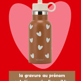 gourde acier inoxydable caramel