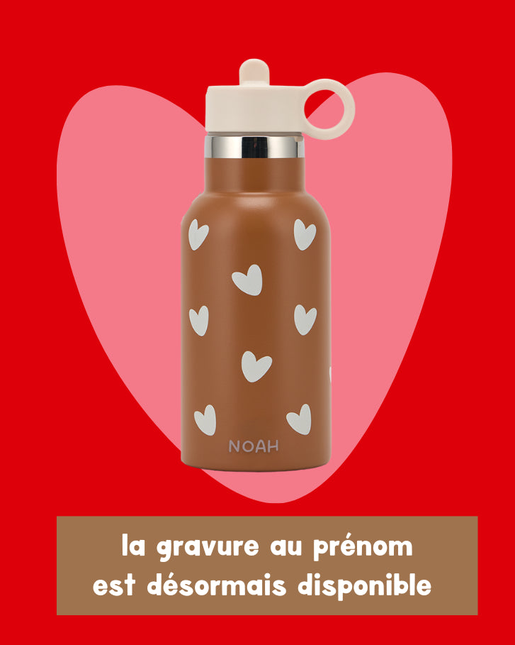 gourde acier inoxydable caramel