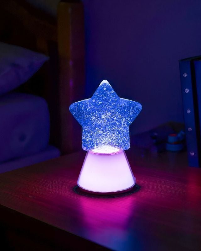 lampe a paillettes magic glow etoile 4