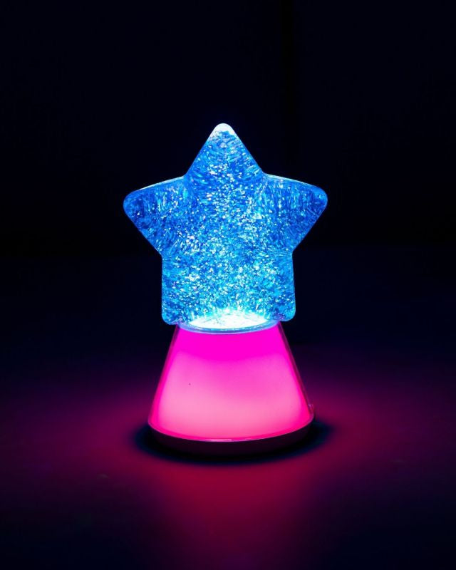 lampe a paillettes magic glow etoile 7