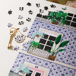 lisbon tram puzzle cat keychain detail