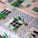 lisbon tram puzzle gold foil branding