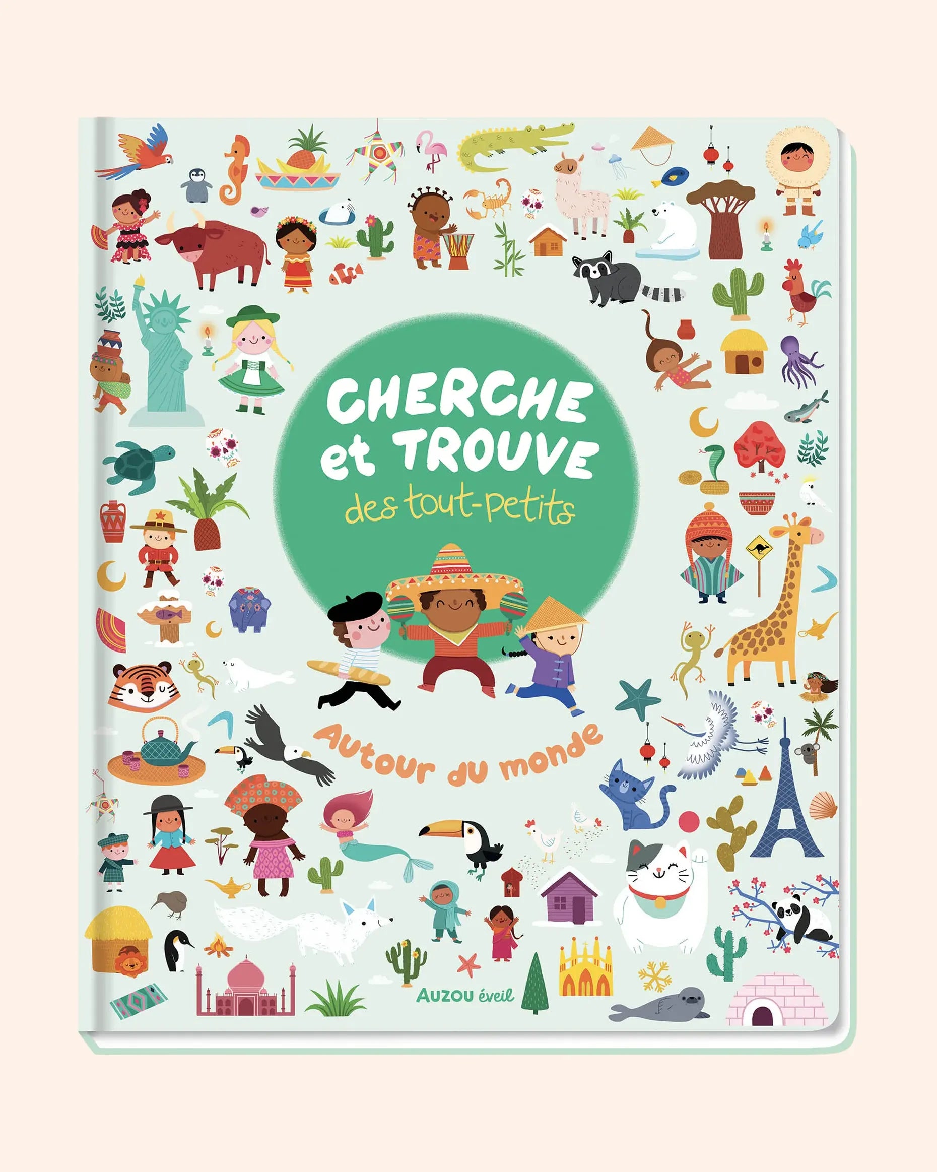 livre cherche et trouve des tout petits   autour du monde   auzou 1