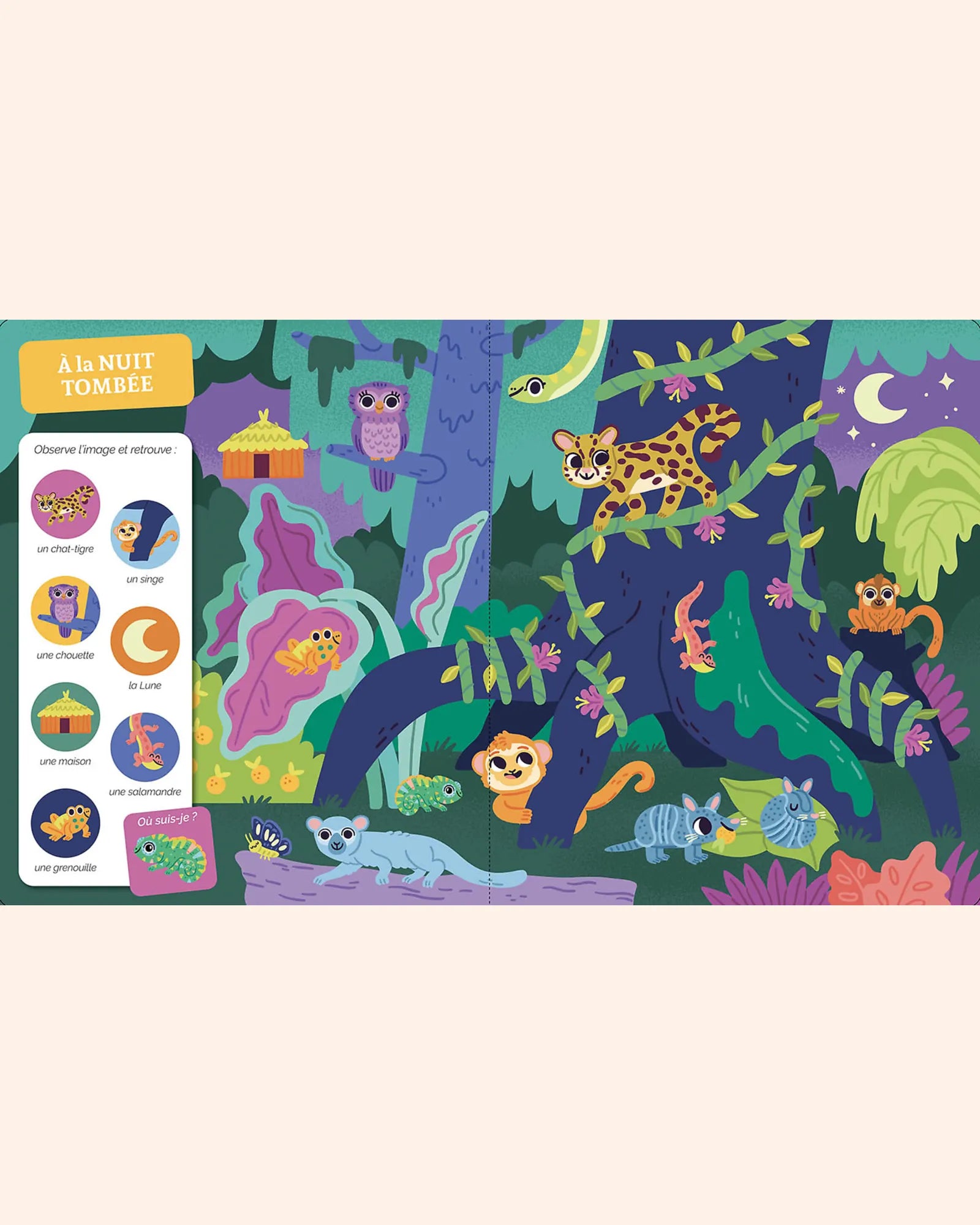 livre cherche et trouve des tout petits   la jungle et la savane   auzou 3
