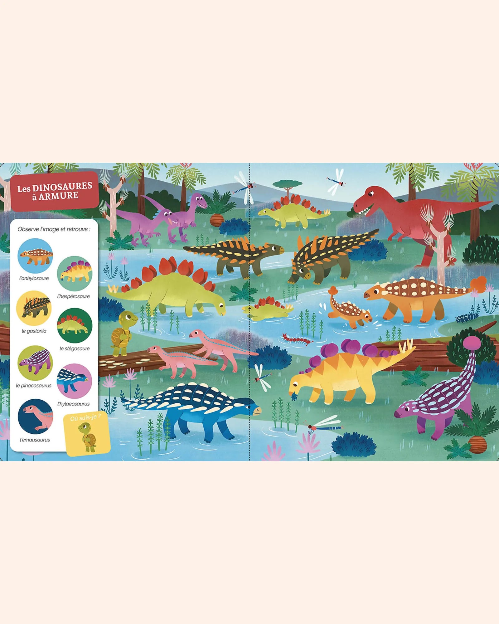 livre cherche et trouve des tout petits   les dinosaures   auzou 3
