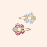 lot 2 barrettes fleur rose silver   le petit souk 2