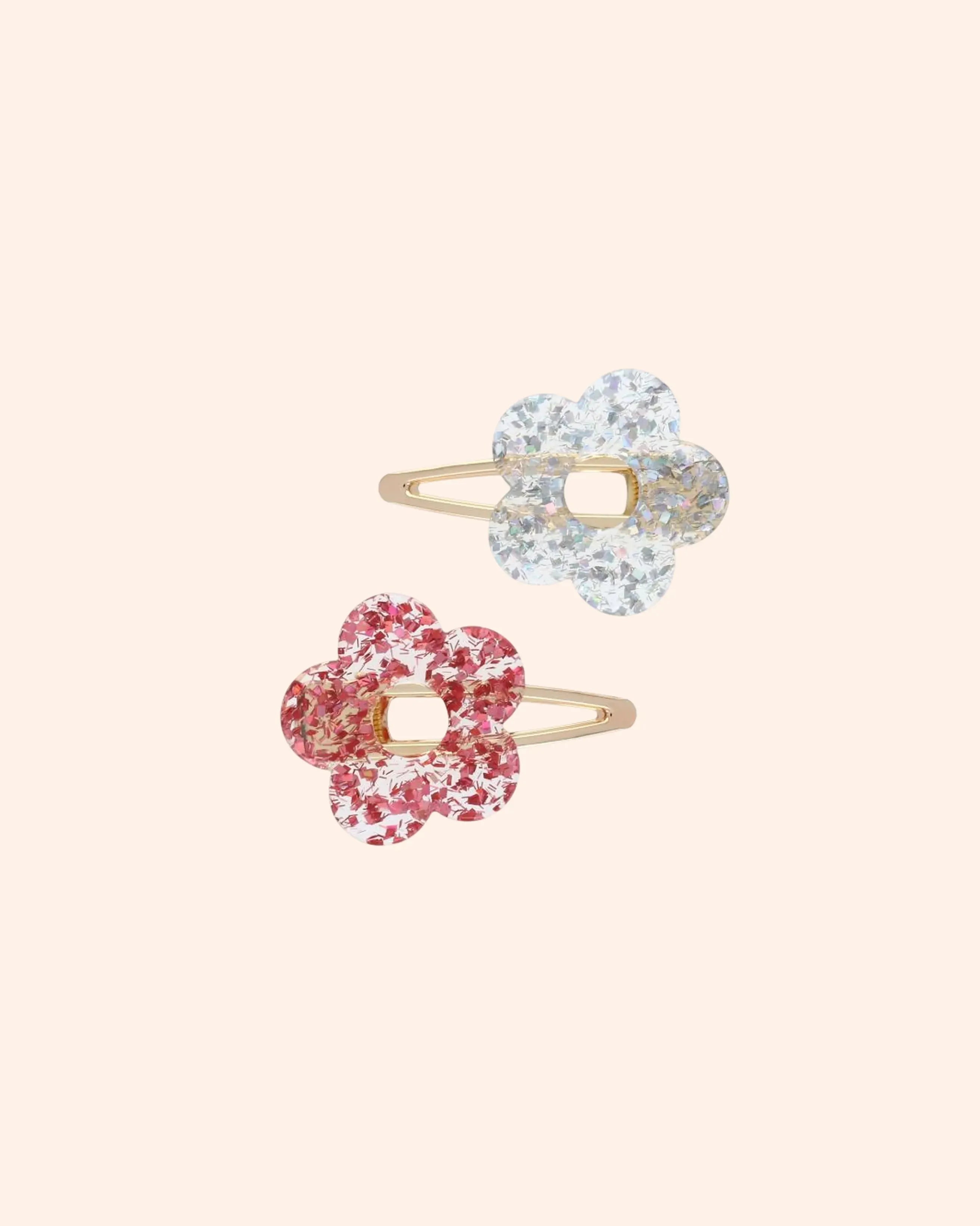 lot 2 barrettes fleur rose silver   le petit souk 3