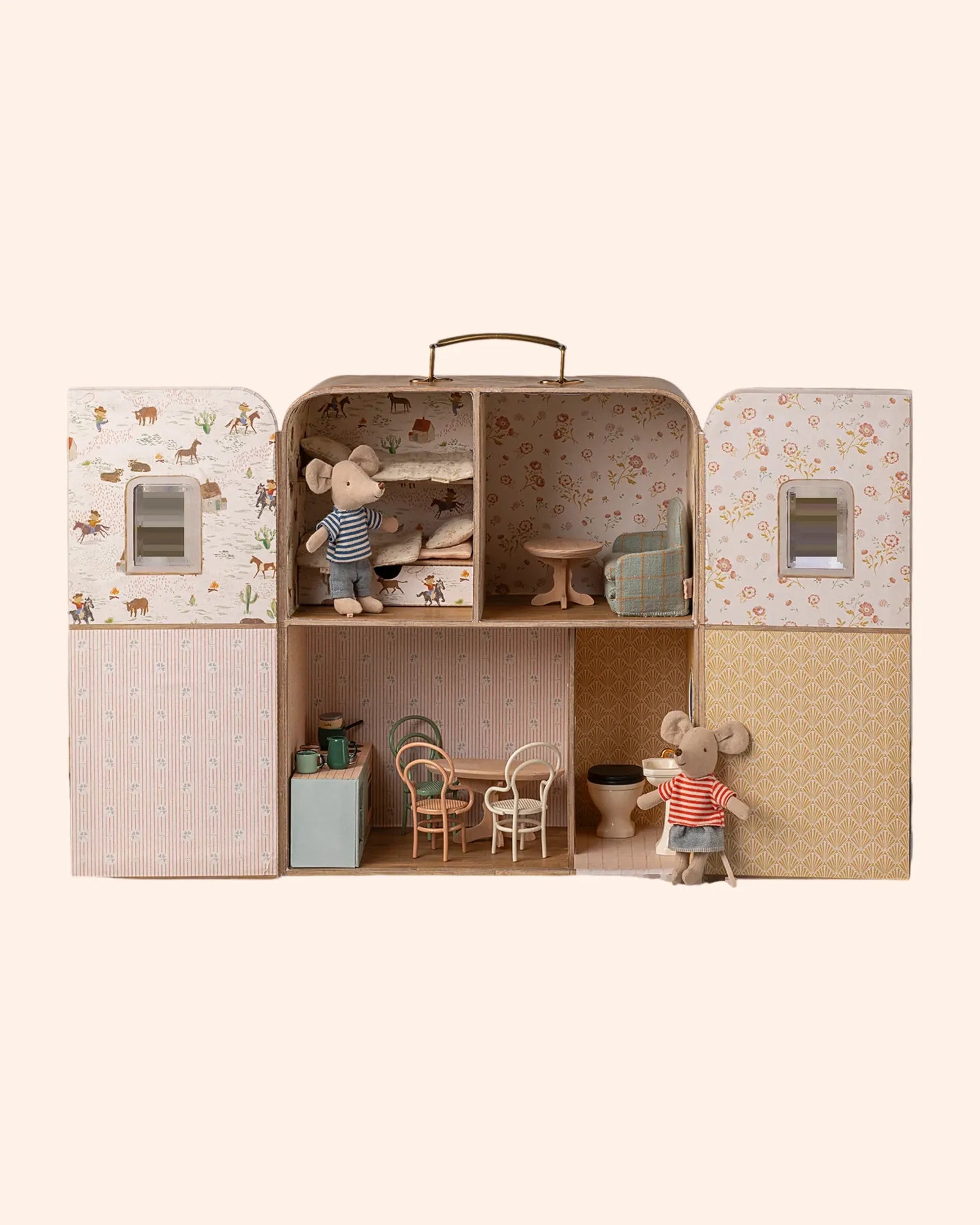 maison suitcasa petite s ur et petit frere souris   maileg 5