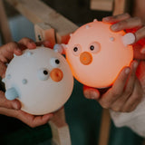 mary s  led lamp  blow fish  blue