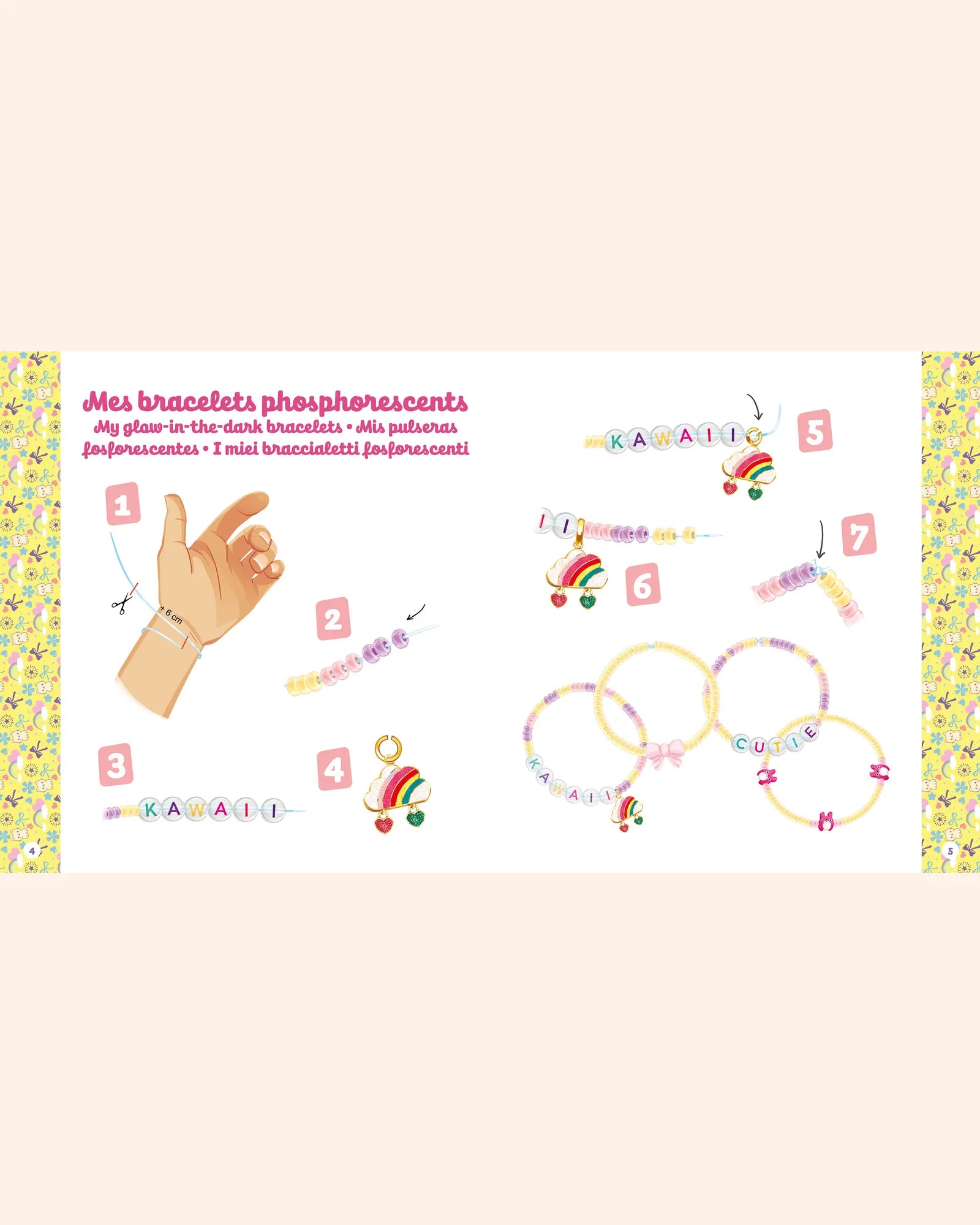 mes bracelets phospho kawaii   auzou 2