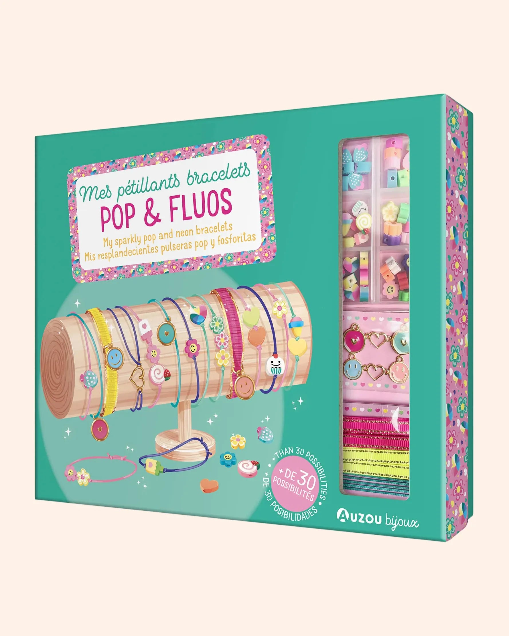 mes petillants bracelets pop fluos   auzou 1