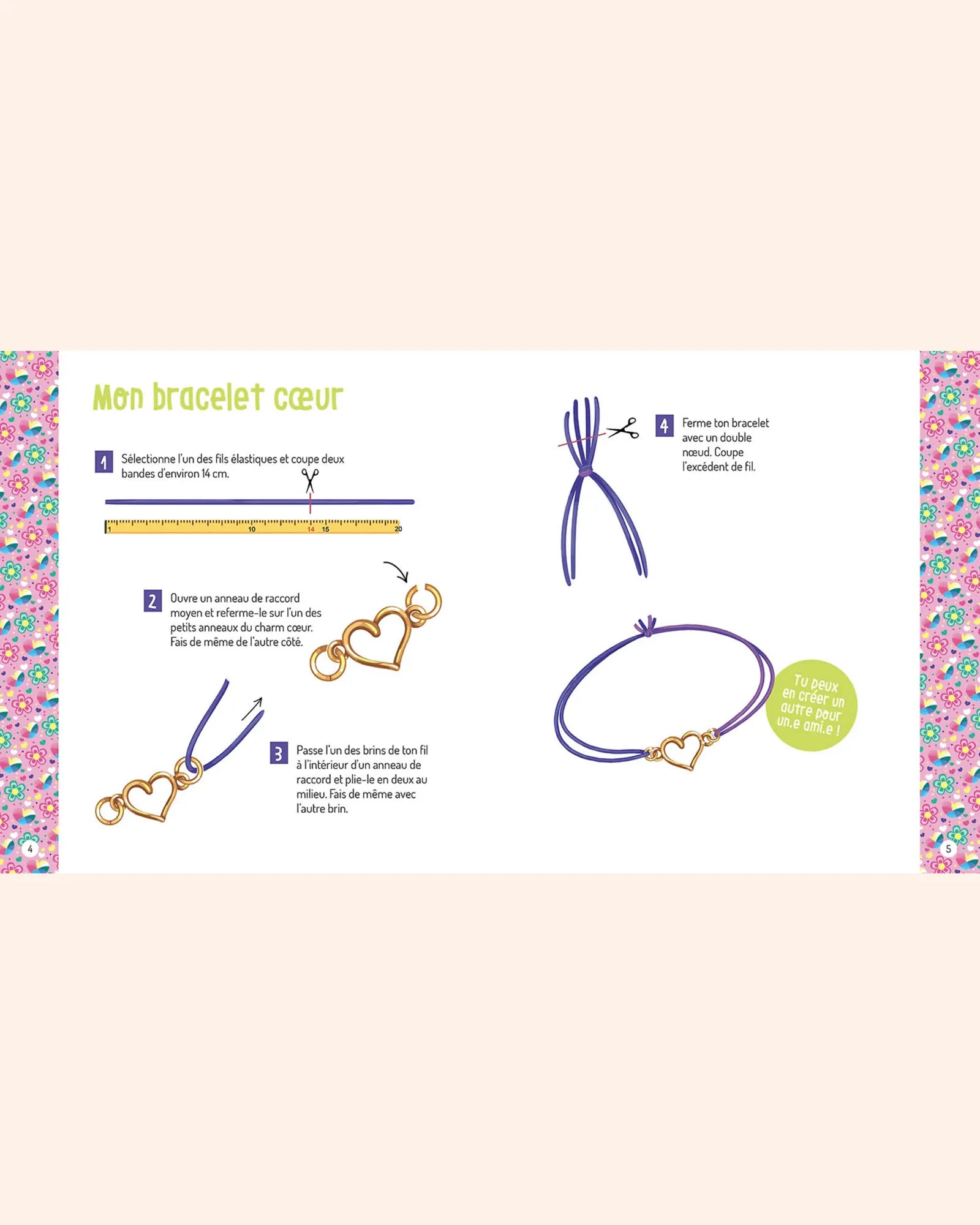 mes petillants bracelets pop fluos   auzou 3