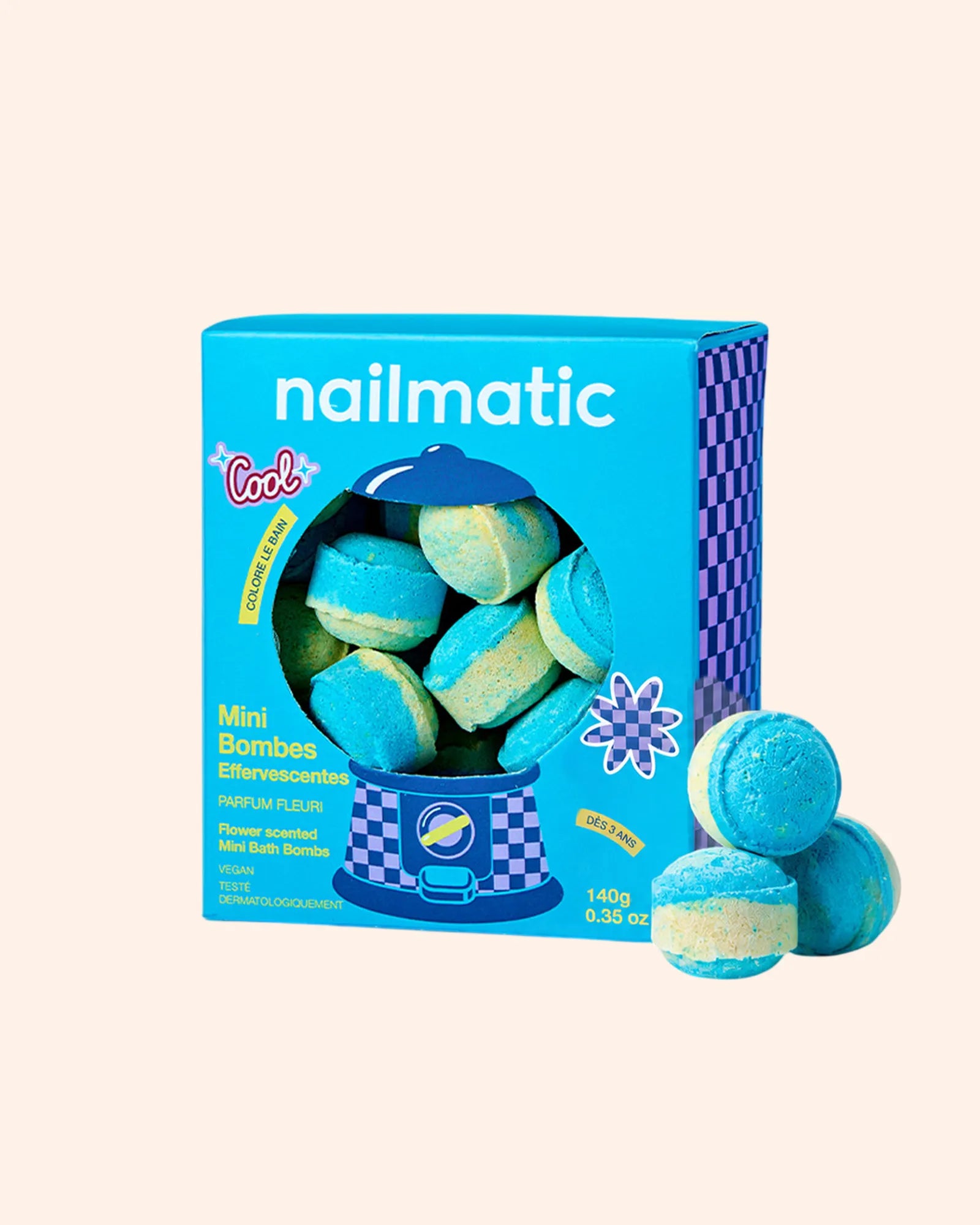 mini billes de bain effervescentes flower power   nailmatic 1