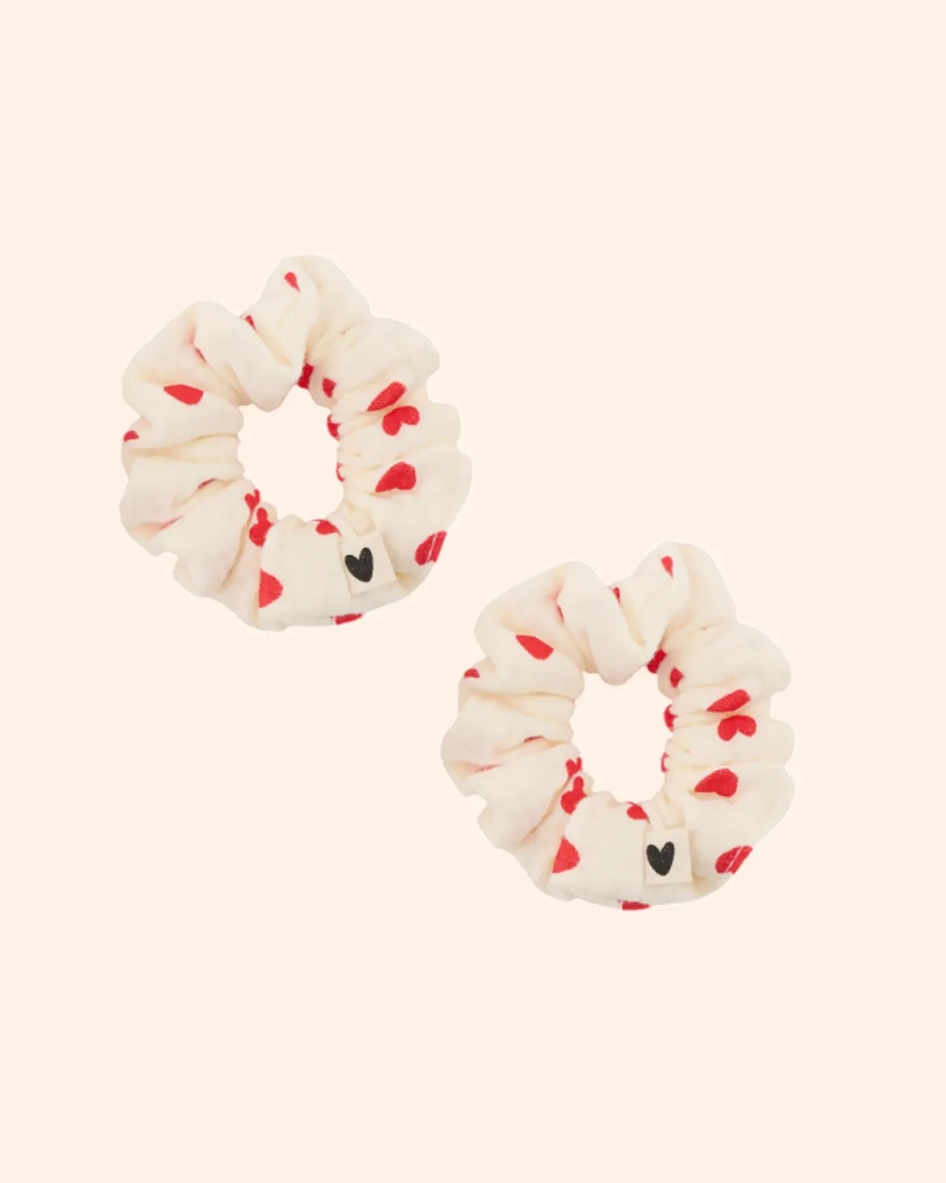 mini chouchou gaze de coton ecru coeurs rouges   atelier wagram 1