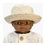 minikane accessoires dressing poupee babies chapeau pablo paille look1 600x600