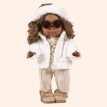 minikane dressing poupees gordis tout schuss ensemble nathalie sous pull en jersey janelle et son fuseau lin
