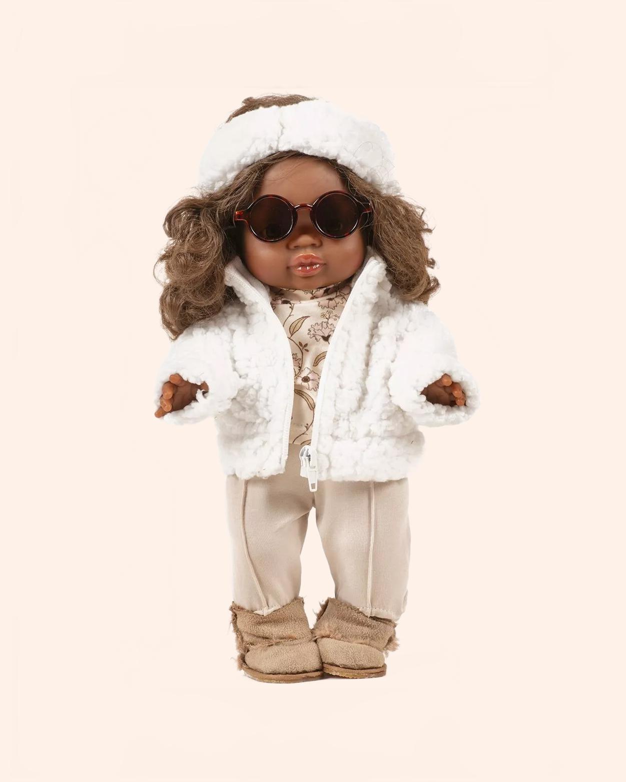 minikane dressing poupees gordis tout schuss ensemble nathalie sous pull en jersey janelle et son fuseau lin