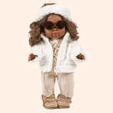 minikane dressing poupees gordis tout schuss ensemble nathalie sous pull en jersey janelle et son fuseau lin