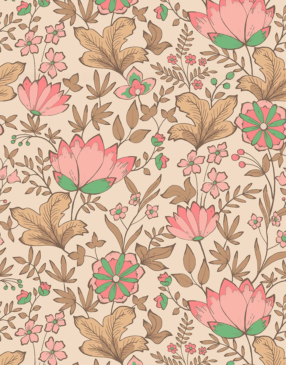 minikane motif pe2026 coton indienne rosee