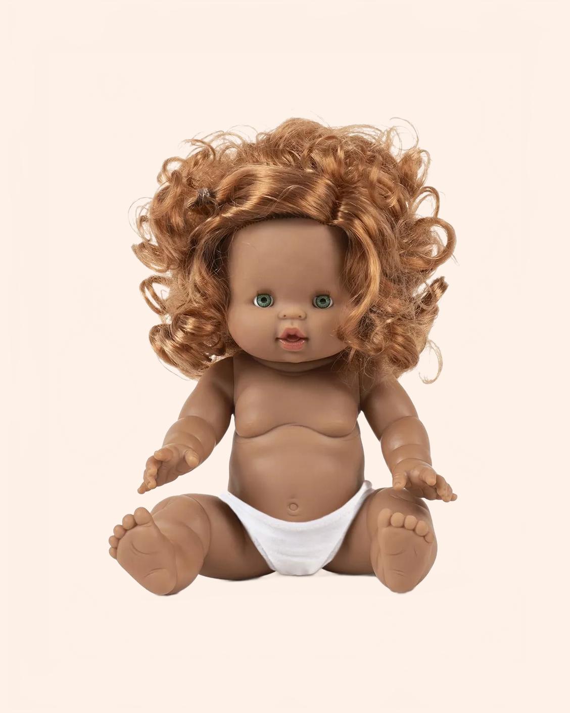 minikane poupee gordis 34cm a cheveux juliette mate rousse avec culotte
