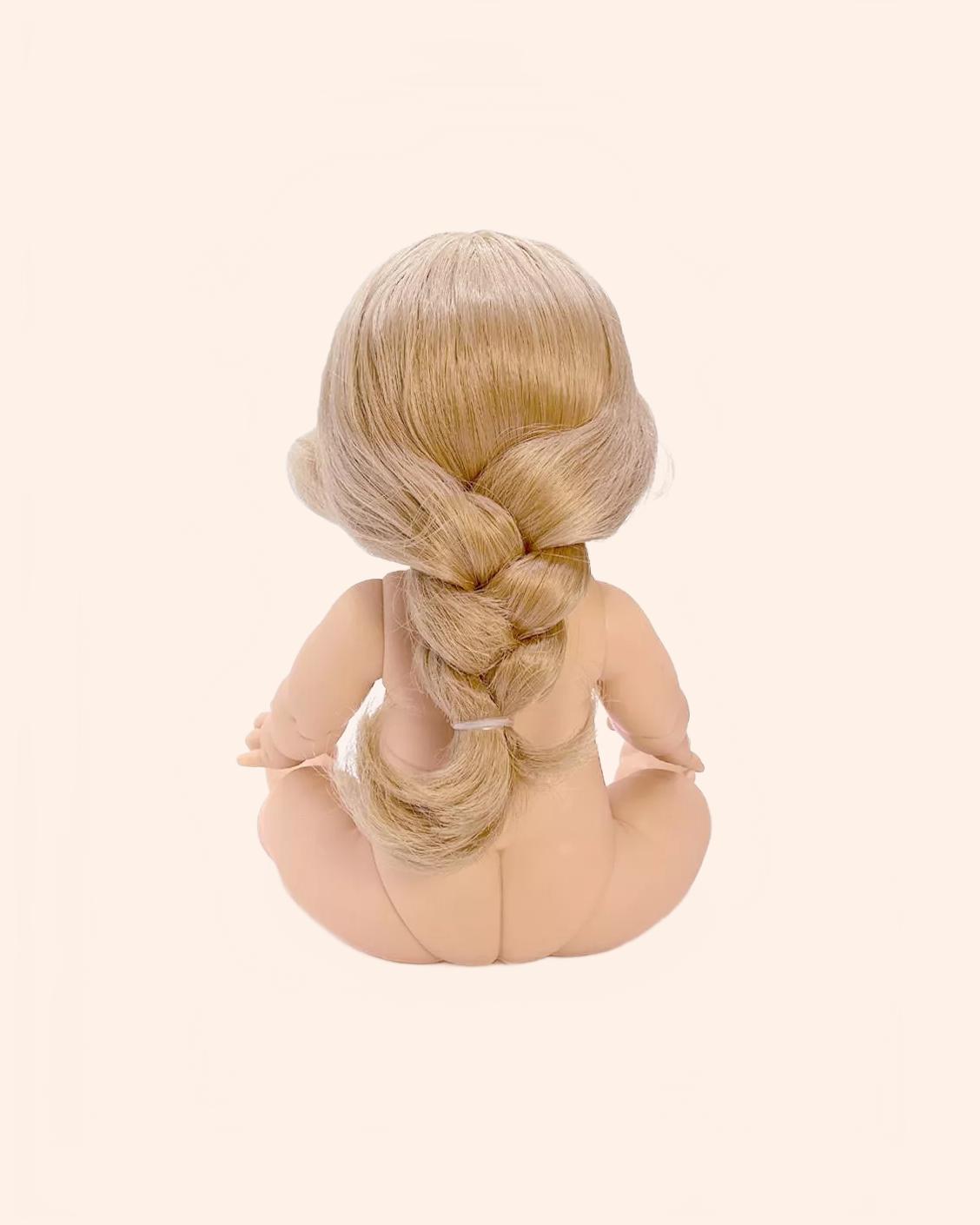 minikane poupee gordis 34cm alienor nue blonde avec natte vue de dos 1c