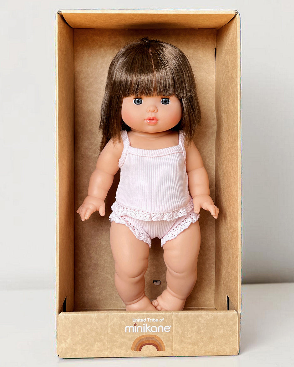 minikane poupee gordis 34cm cerise dessous rose pastel boite