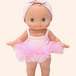 minikane poupee mini pancha alice avec tenue danse rose pieds nus