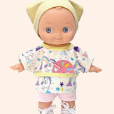 minikane poupee mini pancha alice avec tenue peinture licorne avec palette