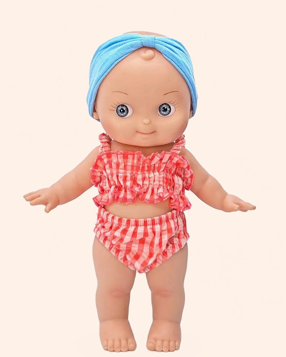 minikane poupee mini pancha alice avec tenue plage pieds nus