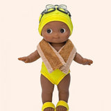 minikane poupee mini pancha arsene avec tenue piscine jaune fluo avec serviette 2013